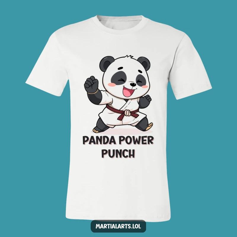 Funny Panda Karate Chop T-Shirt: Martial Arts Panda for a Hilarious Funny Gift