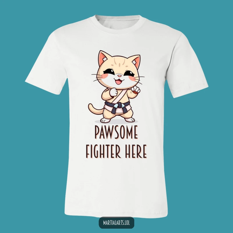 Funny Smiling Cat Karate Chop T-Shirt: A Hilarious Martial Arts Tee Gift