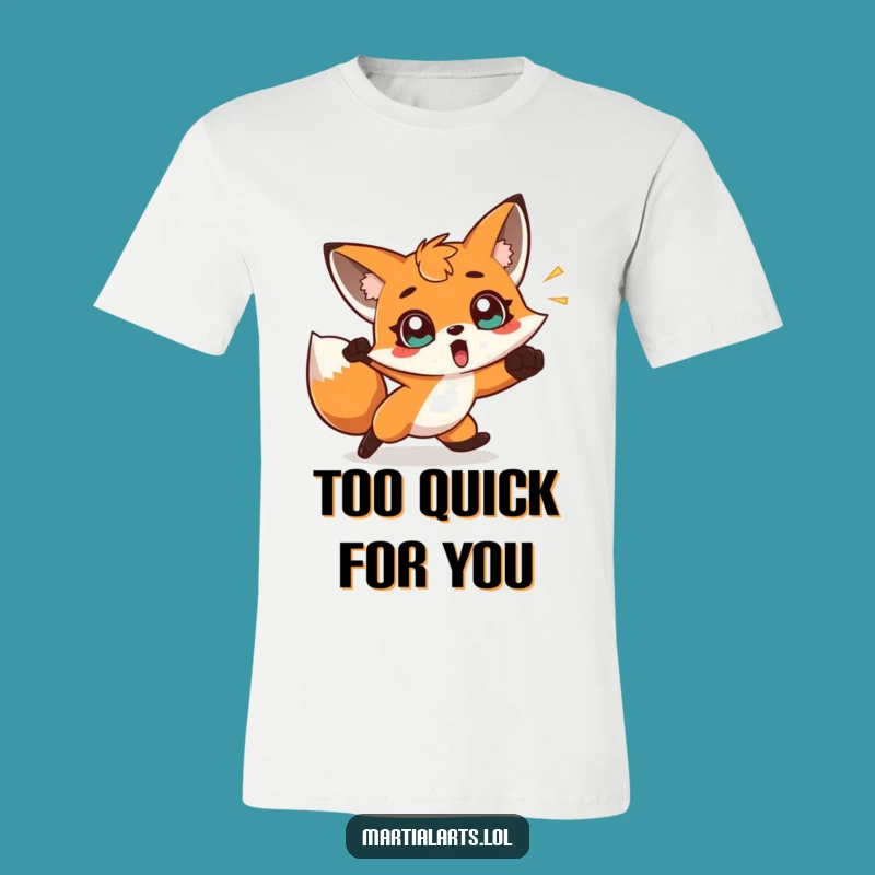 Funny Fox Dodge T-Shirt - Wear Your Surprise with Athletic Humor