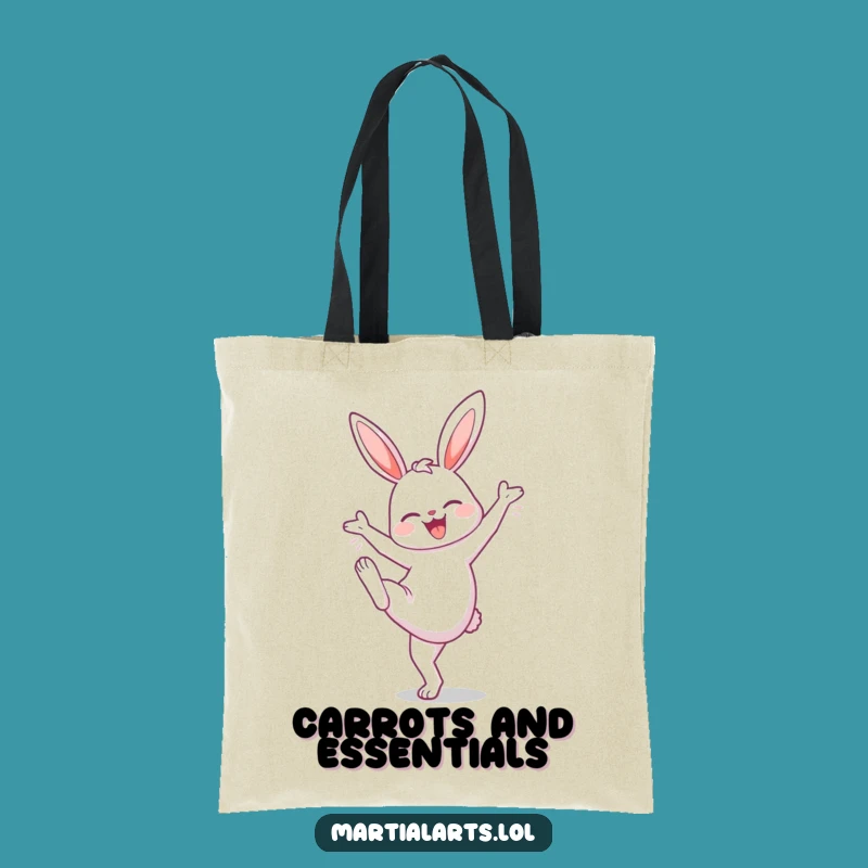 Funny Bunny High Knee Tote Bag: Carry Your Workout Essentials!
