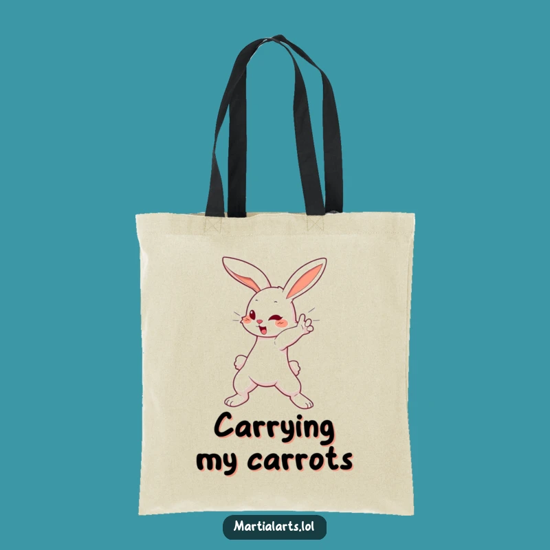 Funny Bunny Block Tote Bag: Everyday Defense, Practical and Adorable Gift