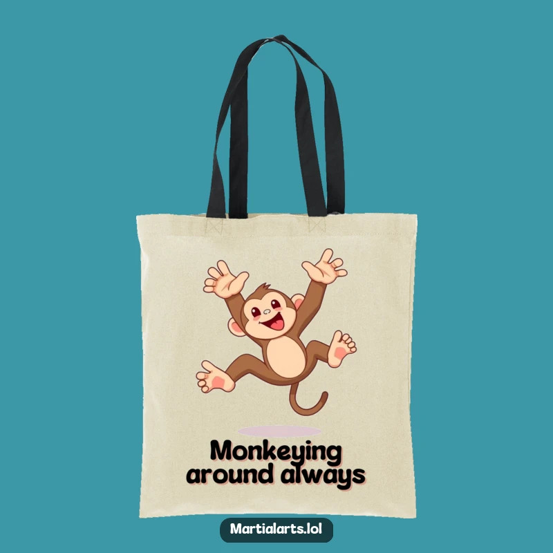 Funny Monkey Flip Tote Bag: Mischievous Monkey Action, Practical and Playful Funny Gift