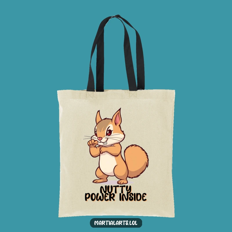 Funny Squirrel Punch Tote Bag: Strong Rodent Carry-All, Practical Funny Gift