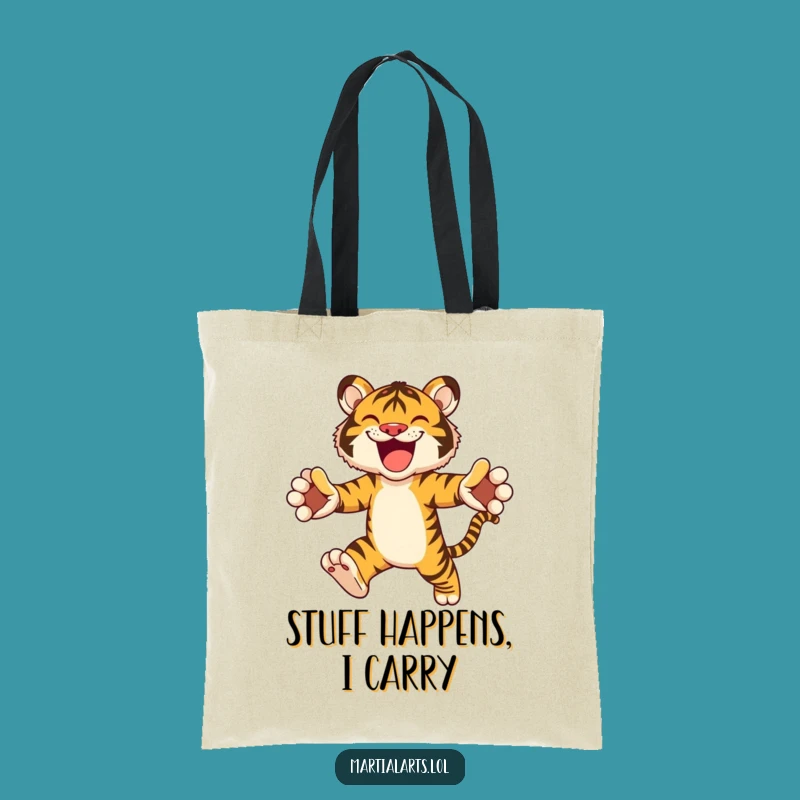 Funny Tiger Tote Bag: Joyful Carry-All for Animal Lovers Gift